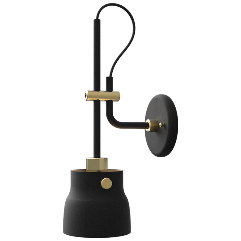 Бра RAM PLASENCIA Wall Lamp Черный Латунь в Рязани | Loft Concept 