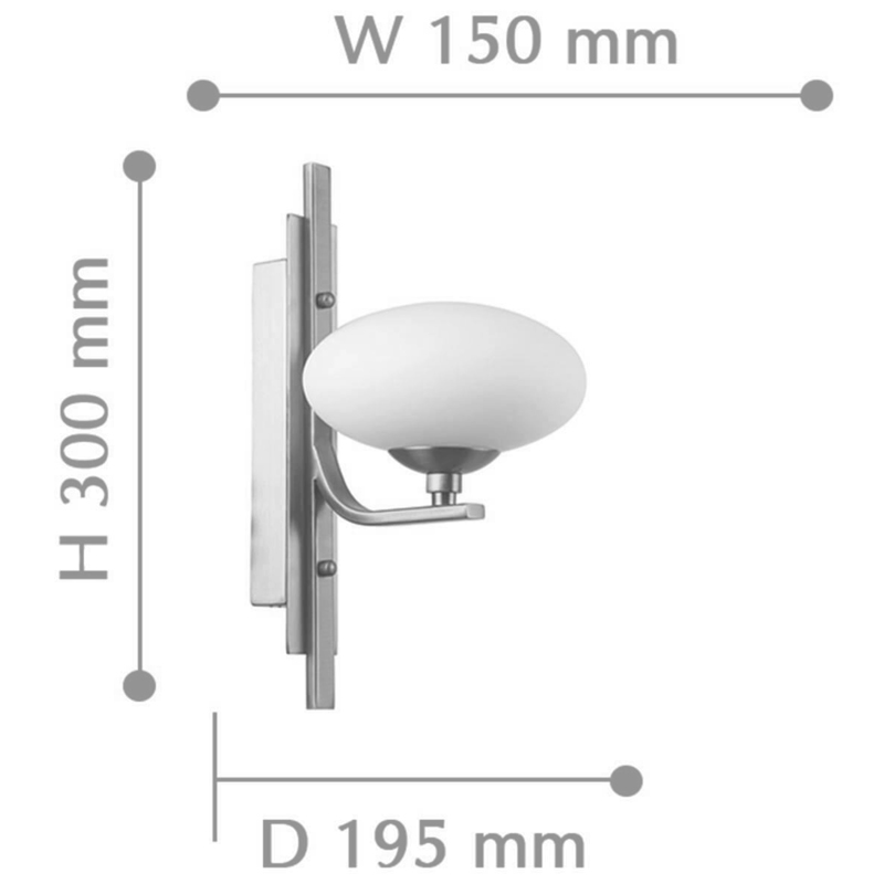 Oval Balls Mushrooms Wall Lamp Silver Oval Balls Mushrooms Wall Lamp Silver в Рязани