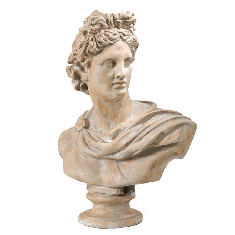 Статуэтка Antique Busts Apollo Belvedere Бежево-серый Статуэтка Antique Busts Apollo Belvedere Бежево-серый в Рязани | Loft Concept