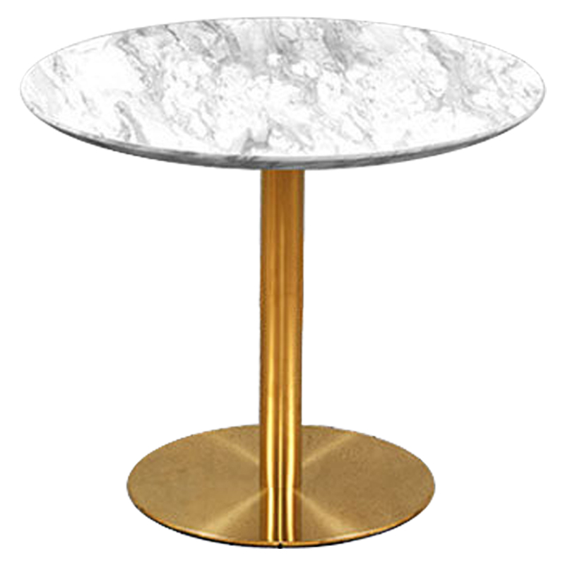 Обеденный стол Modesto Dinner Table Белый Глянцевое золото Обеденный стол Modesto Dinner Table Белый Глянцевое золото в Рязани | Loft Concept