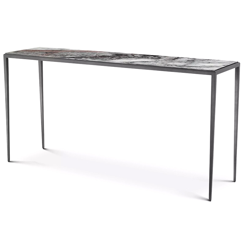 Консоль Eichholtz Console Table Henley L Темная бронза Серый Белый Консоль Eichholtz Console Table Henley L Темная бронза Серый Белый в Рязани | Loft Concept