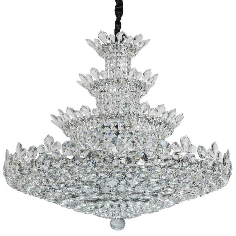 Люстра Griselda Crystal Chandelier 100 Хром Прозрачный Люстра Griselda Crystal Chandelier 100 Хром Прозрачный в Рязани | Loft Concept