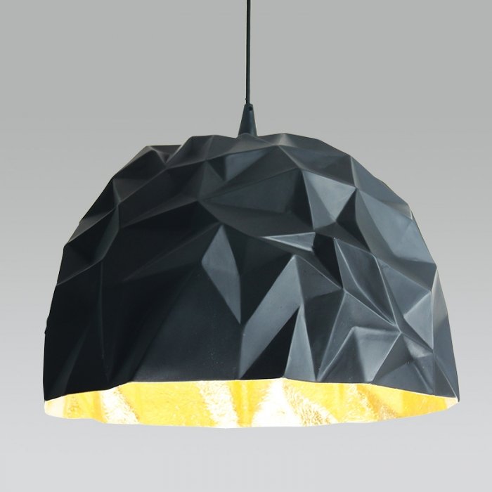 Люстра Rock Suspension Lamp Черный Белый Золотой Люстра Rock Suspension Lamp Черный Белый Золотой в Рязани | Loft Concept