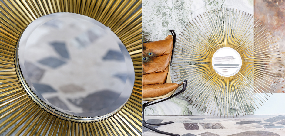 Зеркало Sun Circle Mirror Зеркало Sun Circle Mirror - Loft-Concept в Рязани