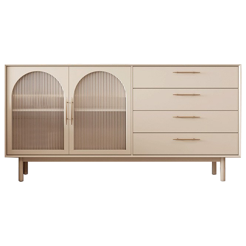 Комод Trystan Arch Chest of Drawers Бежевый Золотой Комод Trystan Arch Chest of Drawers Бежевый Золотой в Рязани | Loft Concept