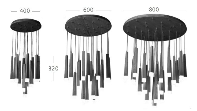 Люстра Wooden Glowworm Round Люстра Wooden Glowworm Round в Рязани
