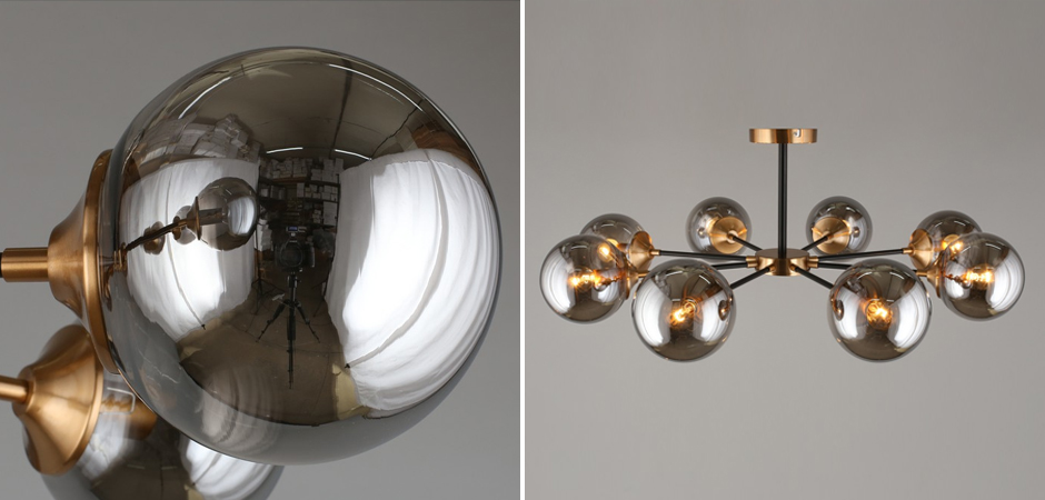 Потолочный светильник Smoky Sphere Black Потолочный светильник Smoky Sphere Black - Loft-Concept в Рязани