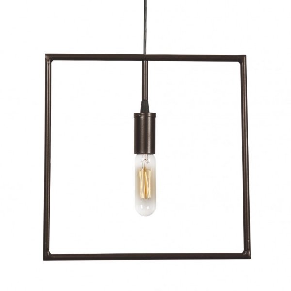 Подвесной светильник Shape Square Pendant Коричневый Подвесной светильник Shape Square Pendant Коричневый в Рязани | Loft Concept