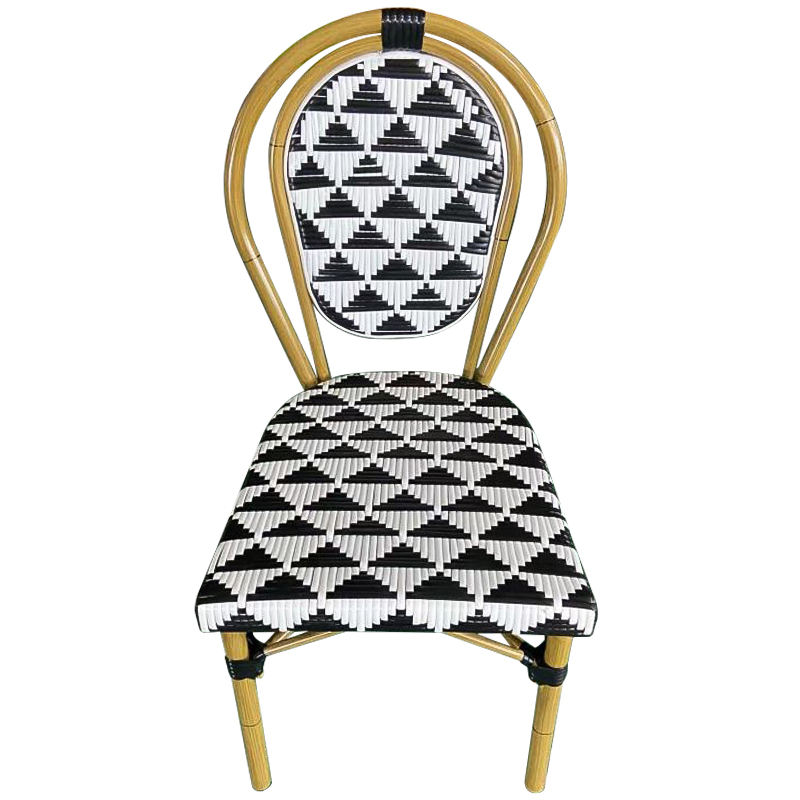 Стул ротанг Wicker Gisbert Rattan Chair Древесина Черно-белый в Рязани | Loft Concept 