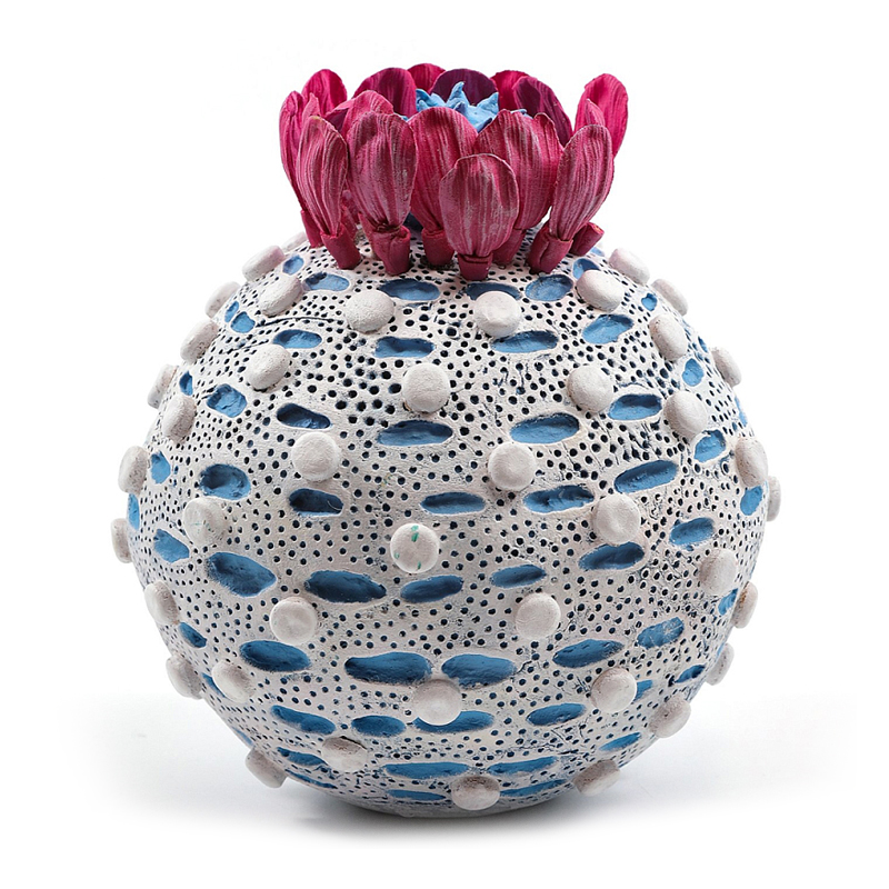 Статуэтка тропический фрукт Tropical Fruit Round Flower Blue Голубой Белый Розовый Статуэтка тропический фрукт Tropical Fruit Round Flower Blue Голубой Белый Розовый в Рязани | Loft Concept