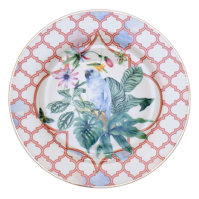 Тарелка NATURE Pattern Parrot Мульти Тарелка NATURE Pattern Parrot Мульти в Рязани | Loft Concept