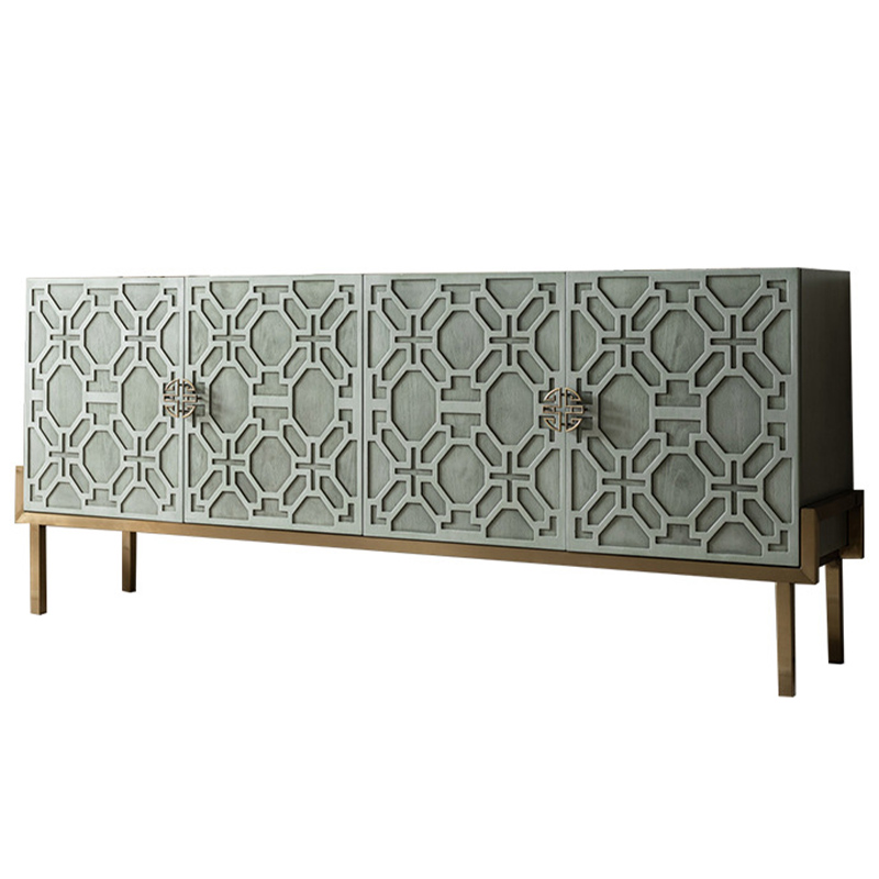 Комод Aveline Wood Chest of Drawers Зеленый Латунь Комод Aveline Wood Chest of Drawers Зеленый Латунь в Рязани | Loft Concept