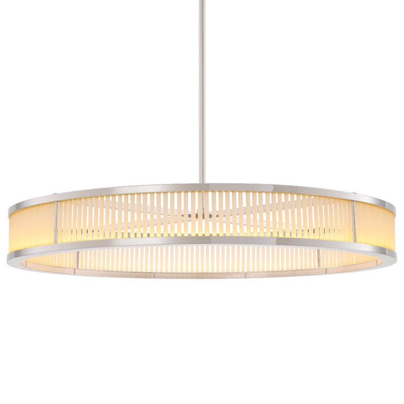 Люстра Eichholtz Chandelier Thibaud L Nickel Никель Белое матовое стекло Люстра Eichholtz Chandelier Thibaud L Nickel Никель Белое матовое стекло в Рязани | Loft Concept