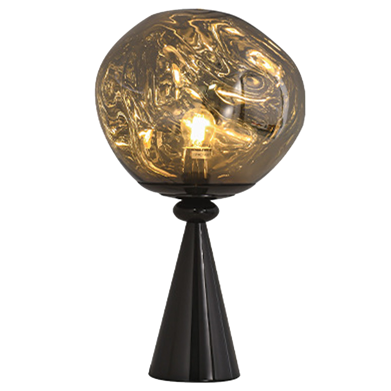 Настольная лампа Kaine Glass Metal Table Lamp Черный Серебряный Прозрачное Стекло Настольная лампа Kaine Glass Metal Table Lamp Черный Серебряный Прозрачное Стекло в Рязани | Loft Concept