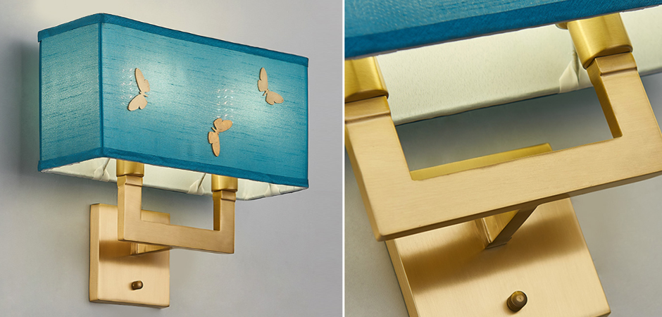 Бра с бабочками Butterflies Blue Background Wall Lamp 2 Бра с бабочками Butterflies Blue Background Wall Lamp 2 - Loft-Concept в Рязани