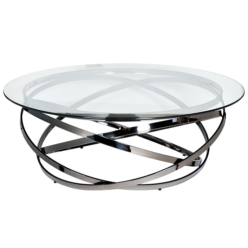 Кофейный стол Santino Coffee Table Нержавеющая сталь Прозрачное Стекло Кофейный стол Santino Coffee Table Нержавеющая сталь Прозрачное Стекло в Рязани | Loft Concept