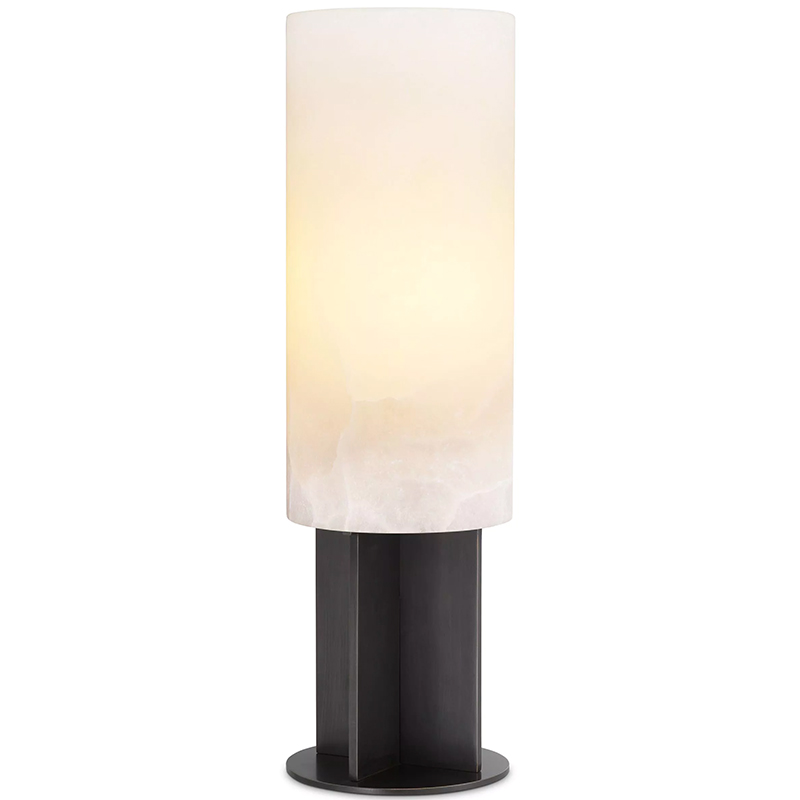Настольная лампа Eichholtz Table Lamp Giorgina Bronze Белый Темная бронза Черный Настольная лампа Eichholtz Table Lamp Giorgina Bronze Белый Темная бронза Черный в Рязани | Loft Concept