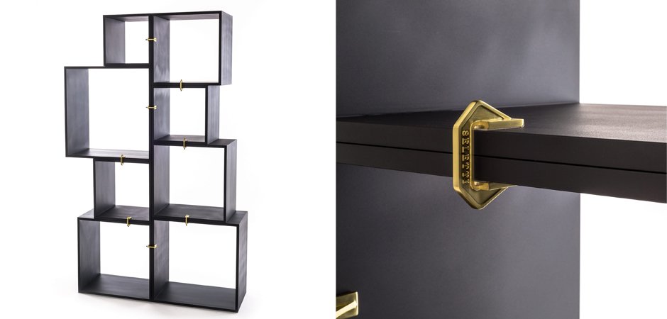 Стеллаж Seletti Assemblage Antracite - фото №1