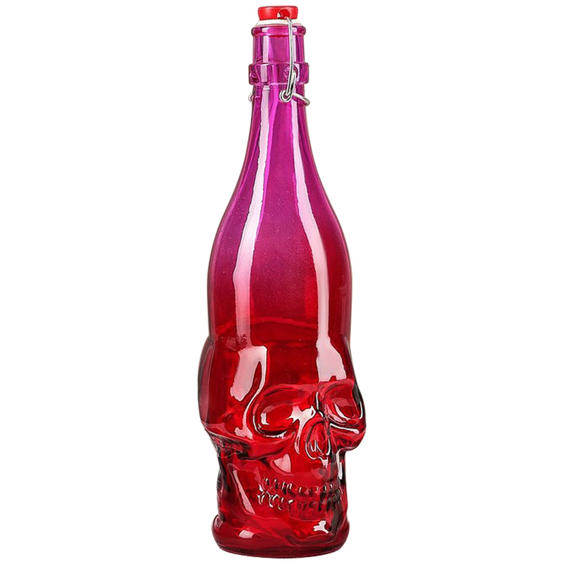 Бутылка с крышкой Scull Красный Розовый Бутылка с крышкой Scull Красный Розовый в Рязани | Loft Concept