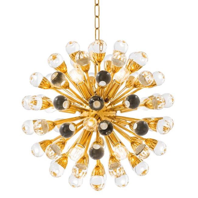 Люстра Chandelier Antares S Gold Золотой Прозрачный Люстра Chandelier Antares S Gold Золотой Прозрачный в Рязани | Loft Concept