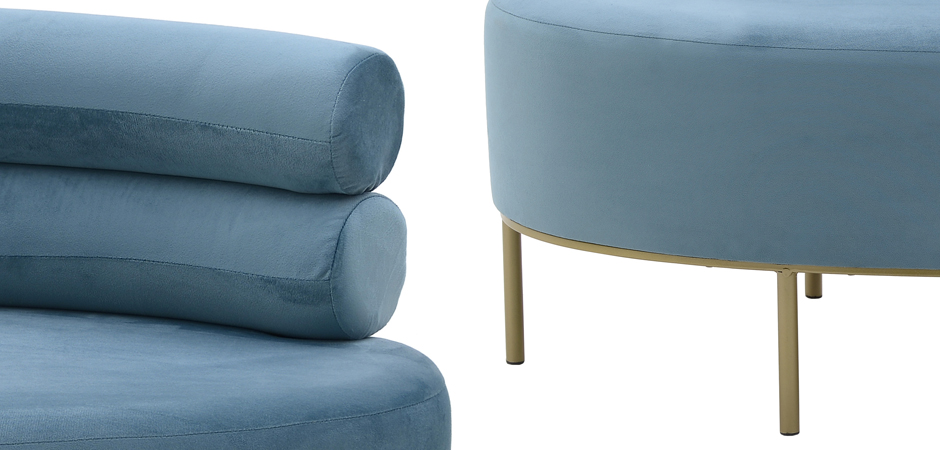 Кушетка Fening Lounge Blue Кушетка Fening Lounge Blue - Loft-Concept в Рязани