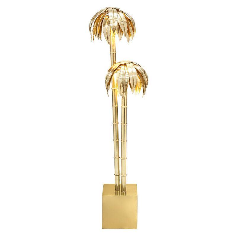 Торшер FLOOR LAMP PALMERY X2 Brass Латунь Торшер FLOOR LAMP PALMERY X2 Brass Латунь в Рязани | Loft Concept