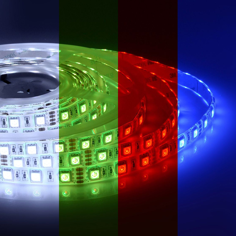 Светодиодная влагозащищенная лента 14,4W/m 60LED/m 3528SMD разноцветная 5M Белый Светодиодная влагозащищенная лента 14,4W/m 60LED/m 3528SMD разноцветная 5M Белый в Рязани | Loft Concept