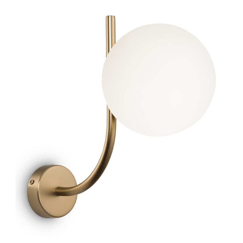 Бра Felicitat Sconce Латунь Белый Бра Felicitat Sconce Латунь Белый в Рязани | Loft Concept