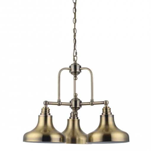 Люстра Bell Marine Chandelier 3 Латунь Античная полированная Люстра Bell Marine Chandelier 3 Латунь Античная полированная в Рязани | Loft Concept