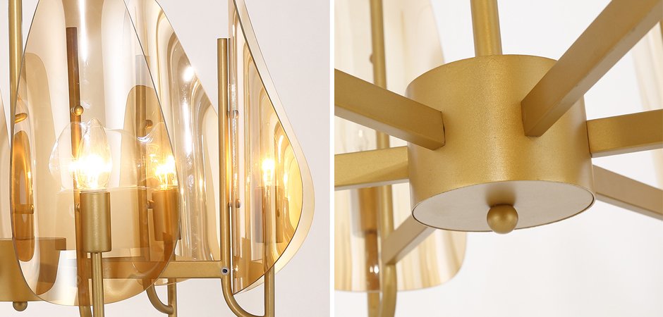 Люстра Chandelier Max Ingrand Fontana Arte Amber glass Люстра Chandelier Max Ingrand Fontana Arte Amber glass - Loft-Concept в Рязани