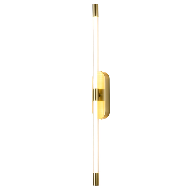 Бра Trumpet tube Double Золотое 60 см Золотой Белый в Рязани | Loft Concept 