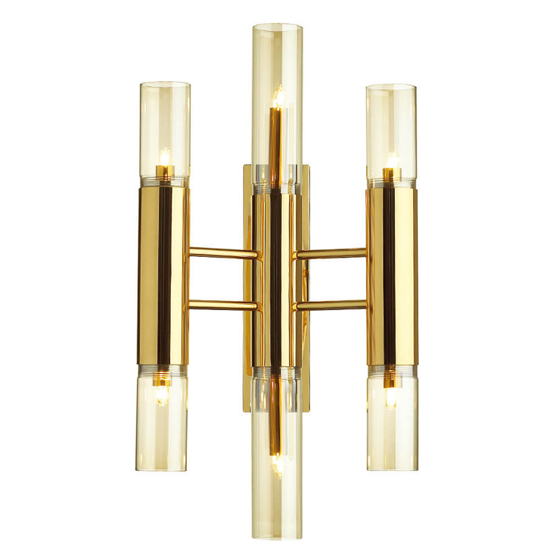 Бра WATERFALL WALL 6 Янтарь (Amber) Глянцевое золото Бра WATERFALL WALL 6 Янтарь (Amber) Глянцевое золото в Рязани | Loft Concept