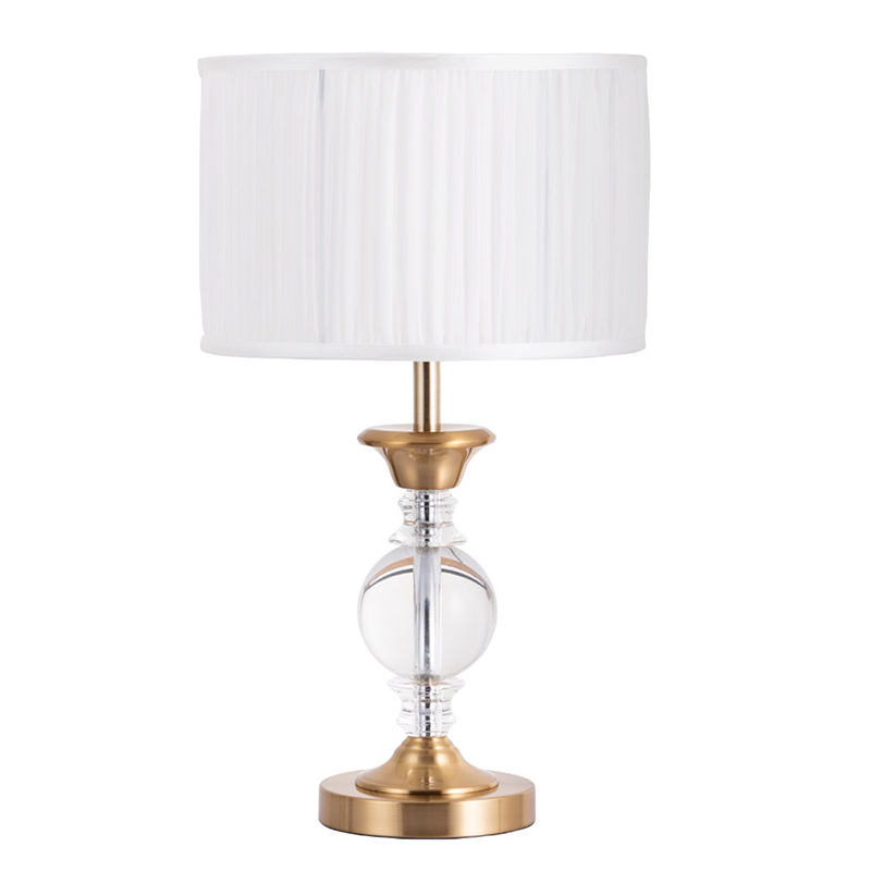 Настольная лампа Fluid glass lamp Белый Прозрачный Золотой Настольная лампа Fluid glass lamp Белый Прозрачный Золотой в Рязани | Loft Concept