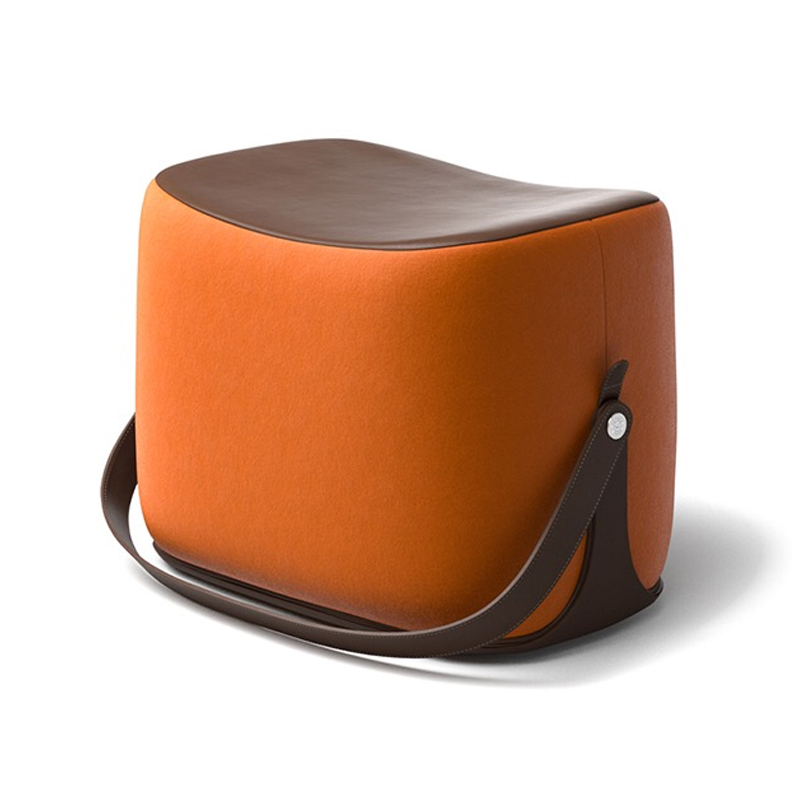 Пуф Langtry Pouf Orange Коричневый Оранжевый Пуф Langtry Pouf Orange Коричневый Оранжевый в Рязани | Loft Concept