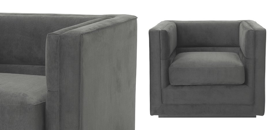 Кресло Eichholtz Сhair Adonia Anthracite Кресло Eichholtz Сhair Adonia Anthracite - Loft-Concept в Рязани