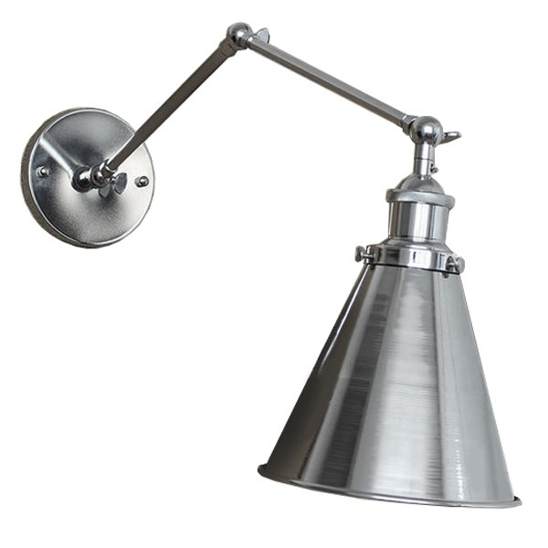 БРА 20TH C LIBRARY SINGLE SCONCE SILVER II Хром БРА 20TH C LIBRARY SINGLE SCONCE SILVER II Хром в Рязани | Loft Concept