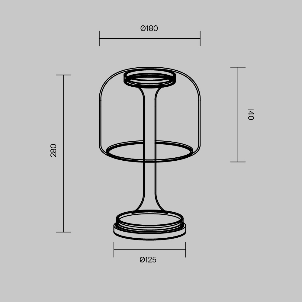 Настольный светильник Spirito 3000К 13Вт в Рязани