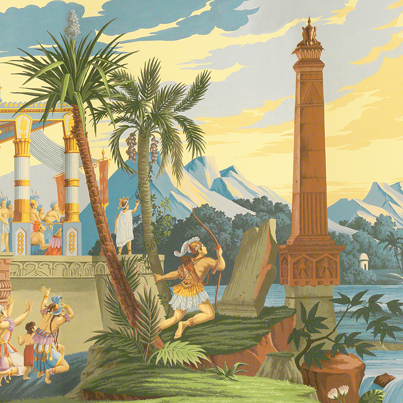 Обои ручная роспись The Incas Dufour on scenic paper Обои ручная роспись The Incas Dufour on scenic paper в Рязани | Loft Concept