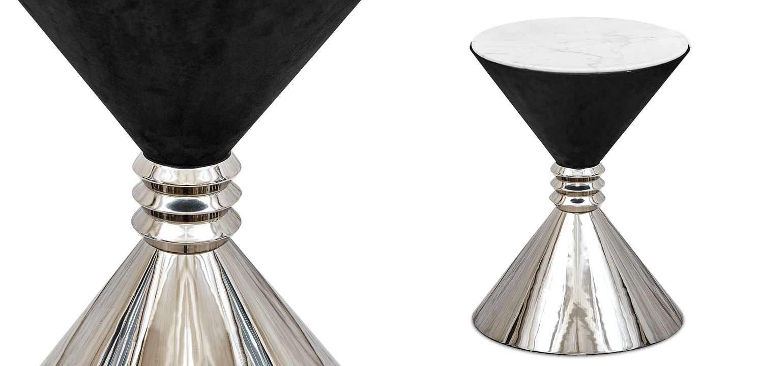 Приставной стол Hourglass side table - фото