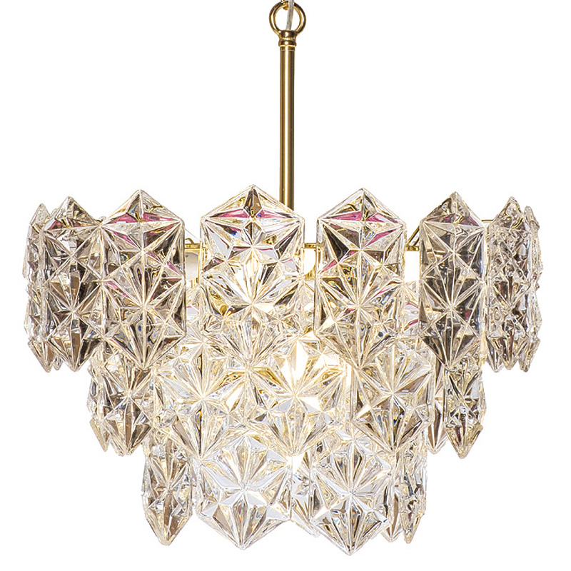 Люстра Tiers Crystal Edna Chandelier Золотой Люстра Tiers Crystal Edna Chandelier Золотой в Рязани | Loft Concept