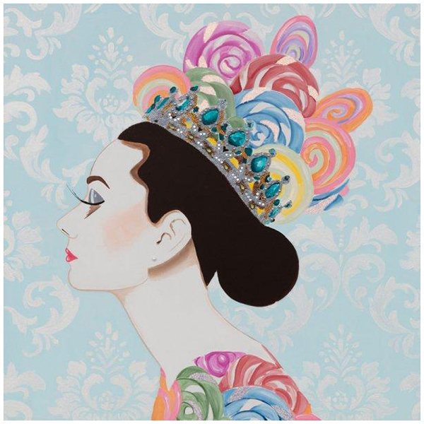 Картина Audrey with Lollipop Crown Мульти Картина Audrey with Lollipop Crown Мульти в Рязани | Loft Concept