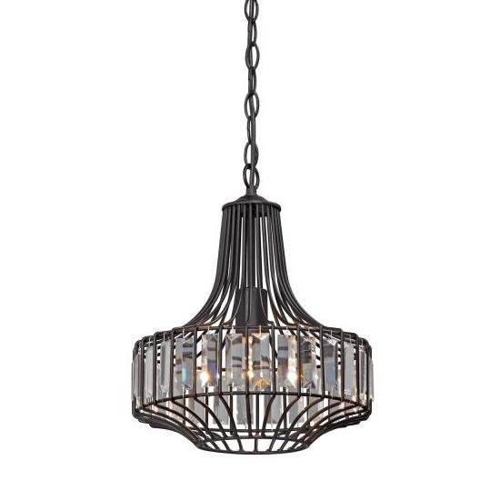Люстра Glass Plate Pendant #5 Black Черный Люстра Glass Plate Pendant #5 Black Черный в Рязани | Loft Concept