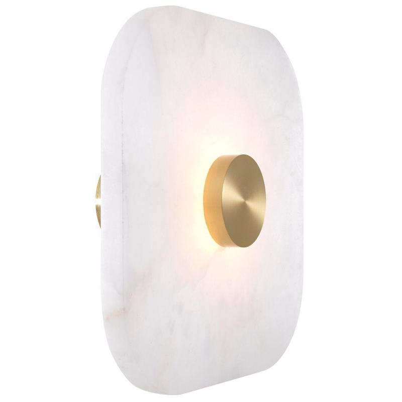 Бра Eichholtz Wall Lamp Aguaron L Латунь Белый Бра Eichholtz Wall Lamp Aguaron L Латунь Белый в Рязани | Loft Concept