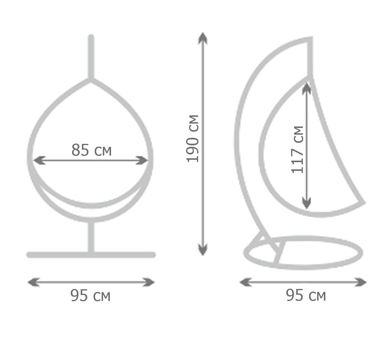 Кресло Swing chair outdoor Coffee Egg Кресло Swing chair outdoor Coffee Egg в Рязани