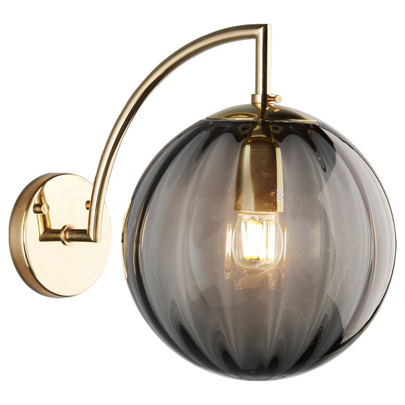 Бра Hector Sconce Gray Глянцевое золото Серый Бра Hector Sconce Gray Глянцевое золото Серый в Рязани | Loft Concept