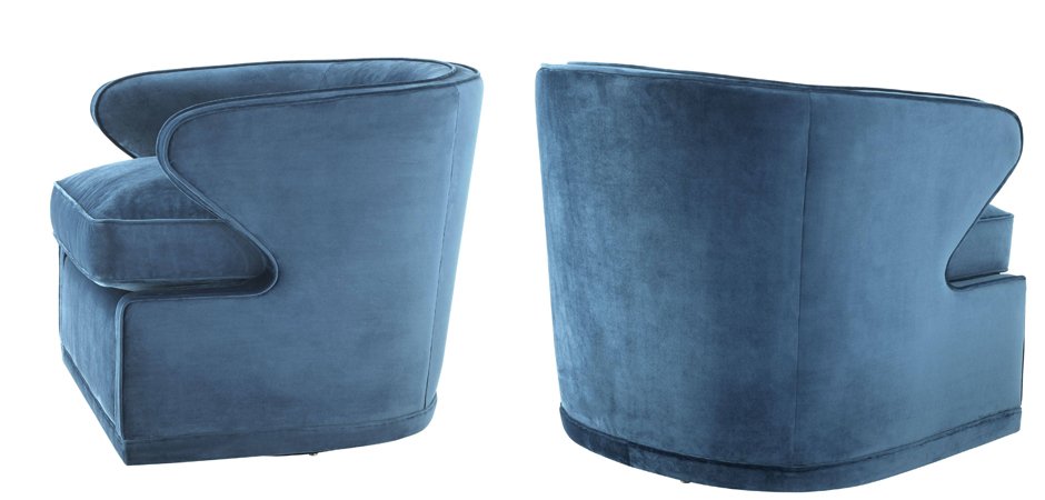 Кресло Eichholtz Chair Dorset Blue Кресло Eichholtz Chair Dorset Blue - Loft-Concept в Рязани