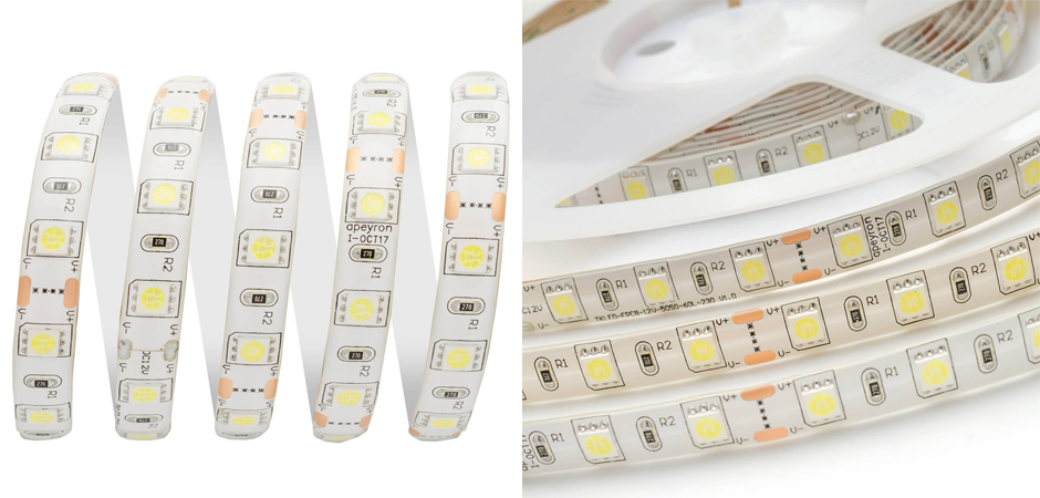 Светодиодная влагозащищенная лента 14,4W/m 60Led/m 5050SMD холодный белый 1M Светодиодная влагозащищенная лента 14,4W/m 60Led/m 5050SMD холодный белый 1M - Loft-Concept в Рязани