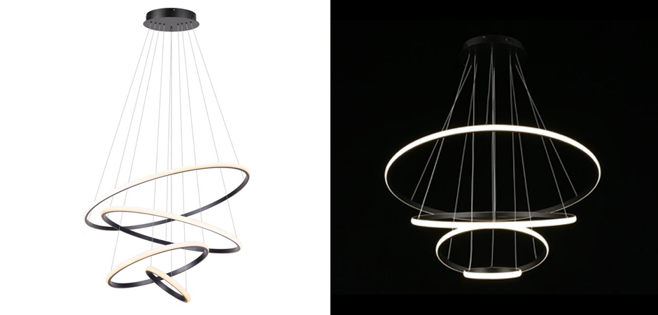 Люстра Ring Horizontal Trio black 80+60+40+20 Люстра Ring Horizontal Trio black 80+60+40+20 - Loft-Concept в Рязани