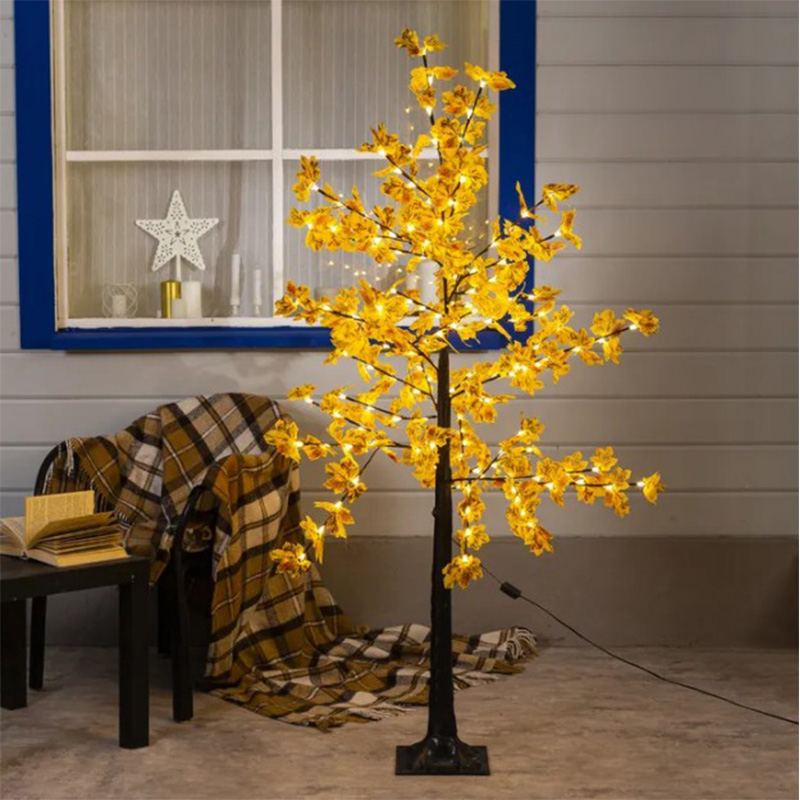 Светодиодное дерево Maple Yellow Желтый Черный Светодиодное дерево Maple Yellow Желтый Черный в Рязани | Loft Concept
