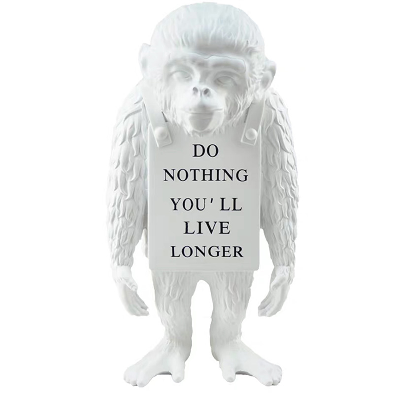 Статуэтка Banksy Lying Monkey White Белый Статуэтка Banksy Lying Monkey White Белый в Рязани | Loft Concept